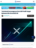 Technical Convergence Puts XRP Target Between $8.43-$13.58