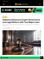 Alabama Advances Crypto Governance and Legal Reform with Two Major Laws