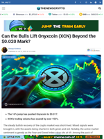 Can the Bulls Lift Onyxcoin (XCN) Beyond the $0.020 Mark?