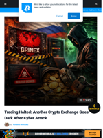 Trading Halted: Another Crypto Exchange Goes Dark After Cyber Attack | Bitcoinist.com