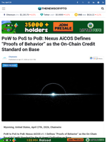 PoW to PoS to PoB: Nexus AiCOS Defines 