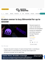 Kraken owner to buy Bitnomial for up to $500M