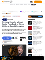 Strategy Founder Michael Saylor Fires Back at Bitcoin Critics in Candid Interview – Crypto News Bitcoin News