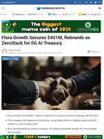 Flora Growth Secures $401M, Rebrands as ZeroStack for