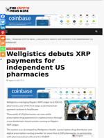Wellgistics debuts XRP payments for independent US pharmacies - The Crypto News Wire