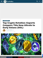 Top Crypto Rotation: Experts Compare This New Altcoin to Early Solana (SOL) - TechBullion