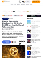 Ripple Connects Blackrock’s BUIDL to RLUSD as Institutional Tokenization Accelerates – Featured Bitcoin News