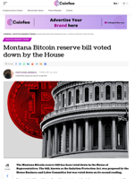 Montana Bitcoin reserve bill voted down by the House - Coinfea