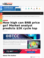 How high can BNB price go? Market analyst predicts $2K cycle top - The Crypto News Wire
