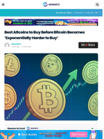 Best Altcoins to Buy Before Bitcoin Becomes 'Exponentially Harder to Buy'