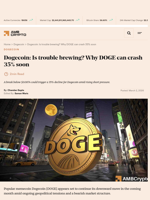 Is Dogecoin (DOGE) heading for a 35% crash? Chart hints trouble