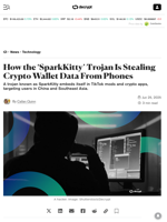 How the ‘SparkKitty’ Trojan Is Stealing Crypto Wallet Data From Phones - Decrypt