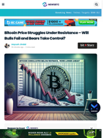 Bitcoin Price Struggles Under Resistance – Will Bulls Fail and Bears Take Control?