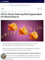 CfC St. Moritz Teams Up With Sygnum Bank For Bitcoin Reserve