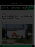 SK Hynix Stock Rises 5% as U.S. Listing Plans Come Into Focus - CoinCentral