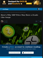 Here’s Why XRP Price May Have a Zcash-Like Surge