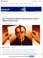 CZ's Freedom of Money Reopens China's Crypto Old Wounds