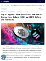 Top 2 Cryptos Under $0.05 That Are Set to Outperform Solana (SOL) by 300% Before the Year Ends : Mutuum Finance (MUTM) !