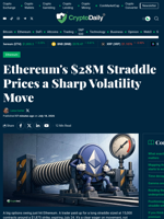Ethereum’s $28M Straddle Flags a Big Volatility Bet