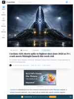 Cardano bets on Midnight launch to boost ADA sentiments