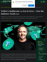 Tether’s Stablecoin 1.0 Era Is Over - Now the Industry Needs 2.0.