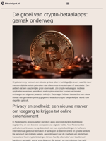 De groei van crypto-betaalapps: gemak onderweg