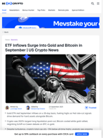 US Crypto News: ETFs Set Price Target For Gold and Bitcoin