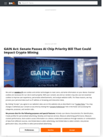 GAIN Act: Senate Passes AI Chip Priority Bill That Could Impact Crypto Mining - Brave New Coin