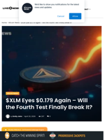 $XLM Eyes $0.179 Again - Will the Fourth Test Finally Break It? | Live Bitcoin News