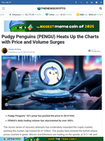 Pudgy Penguins (PENGU) Heats Up the Charts with Price and Volume Surges