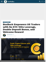 BexBack Empowers US Traders with No KYC 100x Leverage, Double Deposit Bonus, and Welcome Reward - TechBullion