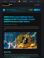 ONDO Tests Lower Bollinger Band Support at $0.71 as Broader Crypto Selloff Pressures RWA Tokens - Blockchain.News