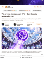 TIA crypto climbs nearly 17%—Can Celestia reclaim $0.70? - AMBCrypto