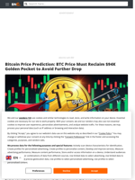 Bitcoin Price Prediction: BTC Price Must Reclaim $94K Golden Pocket to Avoid Further Drop - Brave New Coin