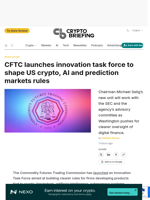CFTC launches innovation task force to shape US crypto, AI and prediction markets rules