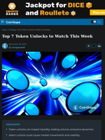 Top 7 Token Unlocks to Watch This Week