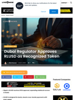 Dubai Regulator Approves RLUSD as Recognized Token | Live Bitcoin News