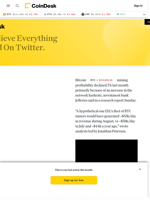 Bitcoin (BTC) Mining Profitability Fell in August, Jefferies Says