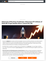 Ethereum (ETH) Price Prediction: Ethereum ETF Inflows of $546.9M Propel Bullish Move Toward $5,766 - Brave New Coin