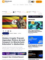 Stolen Crypto Traced: Ugandan Police Arrest Suspect in Blockchain Educator’s Abduction – Africa Bitcoin News