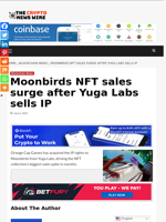 Moonbirds NFT sales surge after Yuga Labs sells IP - The Crypto News Wire