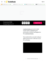 CoinDesk 20 Performance Update: Uniswap (UNI) Falls 1.6% as Index Trades Lower  