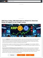 XRP Price Today: XRP Pulls Back on Weak U.S. Data but Holds $3 Support as $4 Target Looms - Brave New Coin