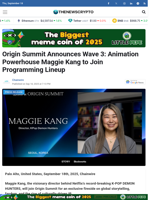 Origin Summit Announces Wave 3: Animation Powerhouse Maggie Kang to Join Programming Lineup - TheNewsCrypto