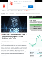 Stress-Free Crypto Investment: Free Cloud Mining With VNBTC Offers Risk-Free Daily Profits - NullTX