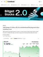 XRP price news: Ripple-linked token jumps 3% as resistance test looms