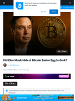 Did Elon Musk Hide A Bitcoin Easter Egg In Grok?