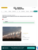 UAE arrests Iran-linked terrorist cell, raising tensions amid fragile ceasefire