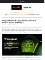 Why Spartans Ranks as the Best Casino Now with CASHRAKE™ 10%