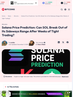 Solana Price Prediction: Will SOL Break Out of Its Tight Trading?